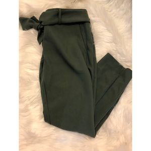Loft Olive Green Marisa Ankle Pant -Petites